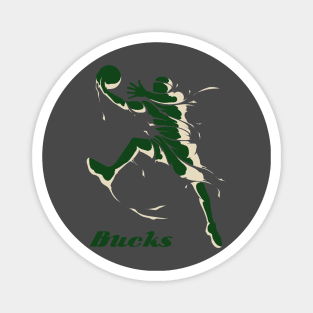 Milwaukee Bucks Fans - NBA T-Shirt Magnet